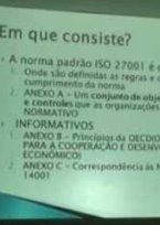 ISO 27001 - Sistema de Gestão de Segurança da Informação