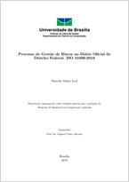 Processo de Gestão de Riscos no Diário Oficial do Distrito Federal